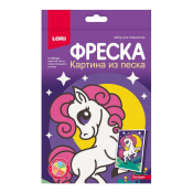 ПзФ-046 Фреска. Картина из песка "Лошадка"