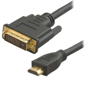 Кабель видео 5BITES HDMI - DVI-D, M-M, 2,0м, DualLink, 25pin, c ферритовыми кольцами (АРС-073-020)