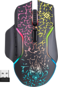 Мышь DEFENDER OneShot GM-067 беспроводная, USB, 3200dpi, игровая, 7 кнопок, чёрная