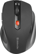 Мышь DEFENDER Ultra MM-315, беспроводная, USB, 1600dpi, 6 кнопок, чёрная