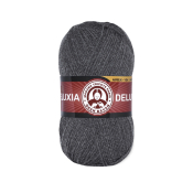 Deluxia (25% шерсть + 75% акрил) 100гр. 270м. №009 Темно серый
