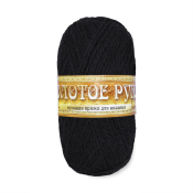 Нежность пуховая (60% акрил + 40% козий пух) 100гр. 230м. №17 черный