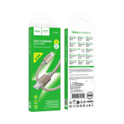 Кабель HOCO X119 Type-C - Type-C, 1,0м, PD60W, 3,0A, нейлон, золото