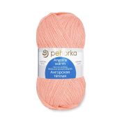 Ангорская тёплая (40% шерсть + 60% акрил) 100гр. 480м №265 розовый персик