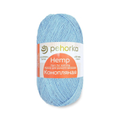 Конопляная (70% хлопок + 30% конопля) 50гр. 280м.  №005 голубой