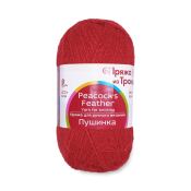 Пушинка (50% Козий пух + 50% шерсть) 50гр. 225м. №0006 красный