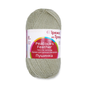 Пушинка (50% Козий пух + 50% шерсть) 50гр. 225м. №0494 св.хаки