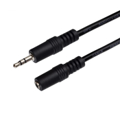 Кабель аудио PERFEO Jack3,5 - Jack3,5, M-F,  2,0м, (J2201)