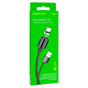 Кабель BOROFONE BX57 MicroUSB, 1,0м, магнитный, чёрный