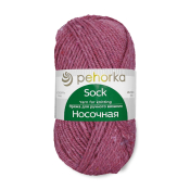 Носочная (50% шерсть + 50% акрил) 100гр. 200м №816 красный меланж