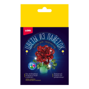 Цв-037 Цветы из пайеток "Роза"