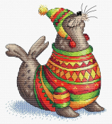 Набор для вышивания Жар-Птица "Усатый-полосатый " М-233 (20*18см)