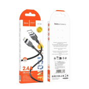 Кабель HOCO X109 Lightning, 3,0м, силикон, чёрный