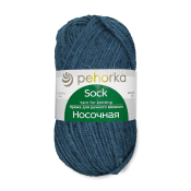 Носочная (50% шерсть + 50% акрил) 100гр. 200м №893 т.джинса