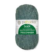 Носочная (50% шерсть + 50% акрил) 100гр. 200м №014 морская волна