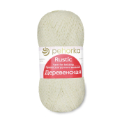 Деревенская (100% шерсть) 100гр. 250м. №001 белый