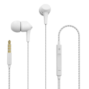 Наушники PERFEO Skew внутриканальные, с микрофоном, белые