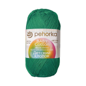 Детский хлопок (100% мерсеризованный хлопок) 100гр. 330м №335 изумруд