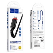 Кабель HOCO X59 Lightning, 1,0м, текстильный, чёрный