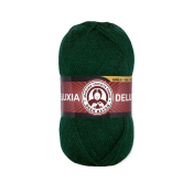 Deluxia (25% шерсть + 75% акрил) 100гр. 270м. №088 Темно зеленый
