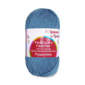 Пушинка (50% Козий пух + 50% шерсть) 50гр. 225м. №0256 св.джинса