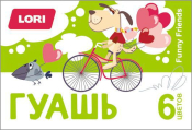 Гф-001 Гуашь "Funny Friends", 6 цветов по 15 мл