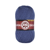 Deluxia (25% шерсть + 75% акрил) 100гр. 270м. №138 Темно синий