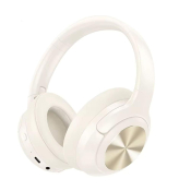 Наушники HOCO W54 Bluetooth 5.4, беспроводные, полноразмерные, с микрофоном, шумоподавление, кремов.