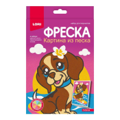 ПзФ-048 Фреска. Картина из песка "Собачка"