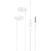Наушники BOROFONE BM67, внутриканальные, с микрофоном, белые