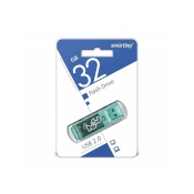 Флеш-карта SMARTBUY 32GB Glossy, USB 2.0, зелёная