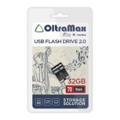Флеш-карта OLTRAMAX 32GB 70, Mini, USB 2.0, черная
