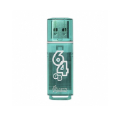 Флеш-карта SMARTBUY 64GB Glossy, USB 2.0, зеленая