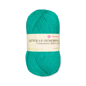 Детская объёмная (100% микрофибра) 100гр. 400м №581 светлый изумруд Детская объёмная (100% микрофибра) 100гр. 400м №581 светлый изумруд