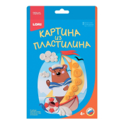 ПзПл-011 Картина из пластилина "Мишка моряк"