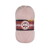 Deluxia (25% шерсть + 75% акрил) 100гр. 270м. №124 Розовый беж