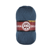 Deluxia (25% шерсть + 75% акрил) 100гр. 270м. №018 Угольно синий