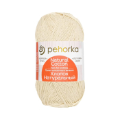 Хлопок натуральный (100% Хлопок) 100гр. 425м №166 суровый Хлопок натуральный (100% Хлопок) 100гр. 425м №166 суровый