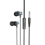 Наушники HOCO M110, внутриканальные, с микрофоном, серый металл