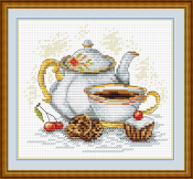 Набор для вышивания Жар-Птица "Утренний чай" М-092 (18*15см)