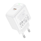 Адаптер BOROFONE BAS43A Type-C, 3,0A, PD20W, белый