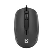 Мышь DEFENDER Alpha MB-507, USB, 1200dpi, бесшумная, чёрная