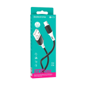 Кабель BOROFONE BX79 Type-C, 1,0м, силикон, чёрный