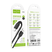 Кабель HOCO X120 Type-C, 1,0м, чёрный