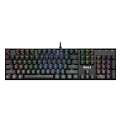 Клавиатура DEFENDER Mirax GK-352, механическая, RGB-подсветка, чёрная