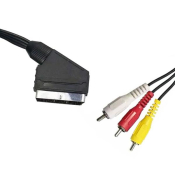 Кабель аудио-видео REXANT SCART - 3RCA, M-M, 1,0м, (17-0201-7)