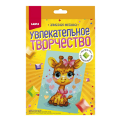 АМК-017 Алмазная мозаика Lori детская 15х20 "Жирафик" (неполное заполнение)