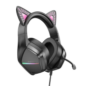 Наушники BOROFONE BO106 PHANTOM CAT полноразмерные, игровые, с микрофоном, чёрные