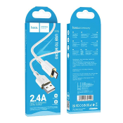 Кабель HOCO X95 MicroUSB, 1,0м, текстильный, белый