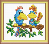 Набор для вышивания Жар-Птица "Краски джунглей" М-053 (15*18см)